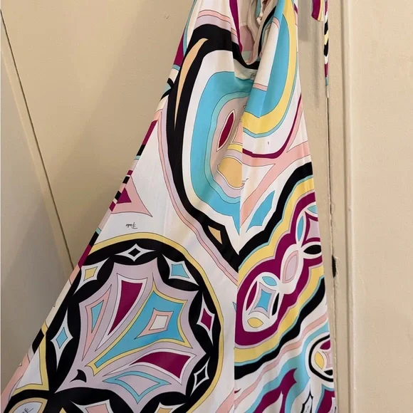 Emilio Pucci Multicolor Halter Dress